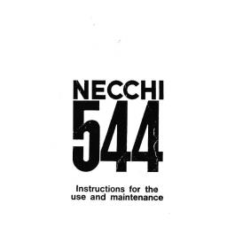 NECCHI Lydia Original 544 Instruction Manual (Printed)