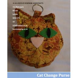 CAT CHANGE PURSE Pattern By Sue Taylor (Download)