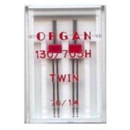 ORGAN Sewing Machine Needles Twin 70/1.4