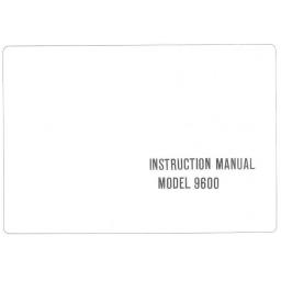 Riccar Model 9600 Instruction Manual (Printed)