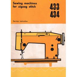 JONES  Models 433 & 434 Sewing Machine  Instruction Manual (Printed)