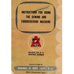 ALFA Model 50 (E-2) Instruction Manual (Printed)