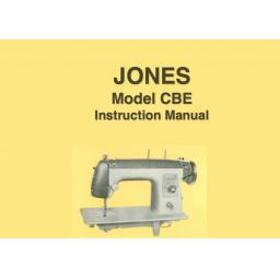 JONES  Model CBE Sewing Machine  Instruction Manual (Printed)