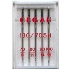 ORGAN Sewing Machine Needles Universal Assorted (size 70/9 to 100/16)