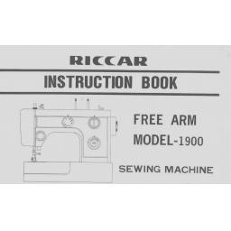 Riccar 1900 Instruction Manual (Printed)