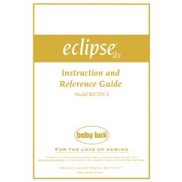 BABYLOCK Eclipse DX Instruction Manual (printed)