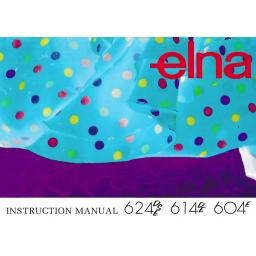 ELNA 624DSE, 614DE & 604E  Overlockers Instruction Manual (Download)