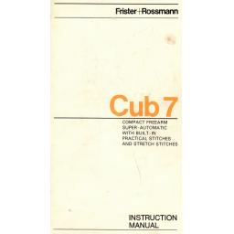 FRISTER + ROSSMANN Cub 7 Instruction Manual (Download)