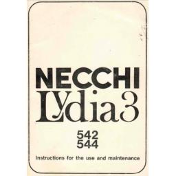 NECCHI Lydia 3 (542, 544) Instruction Manual (Download)