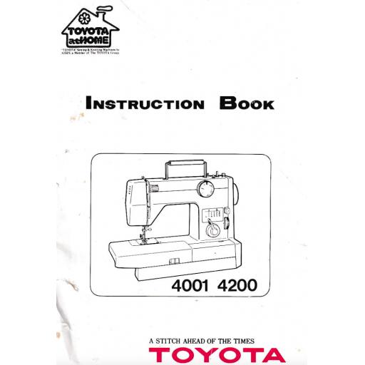 TOYOTA 4001 & 4200 Instruction Manual (Printed)