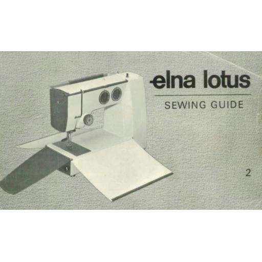 ELNA Lotus ZZ Sewing Guide (Download)