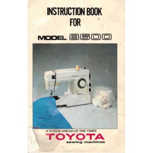 TOYOTA Model 8600 Instruction Manual (Download)
