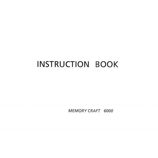 NEW HOME Memorycraft 6000 Instruction Manual (Download)