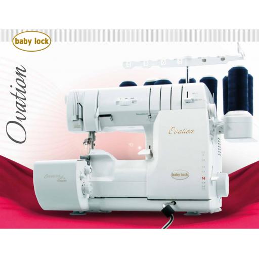 BABYLOCK OVATION Overlocker & Coverstitch Machine - Special offer Free Thread Set