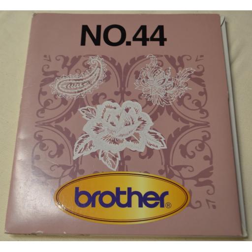 BROTHER Embroidery Design Card No. 44 Free Standing Lace