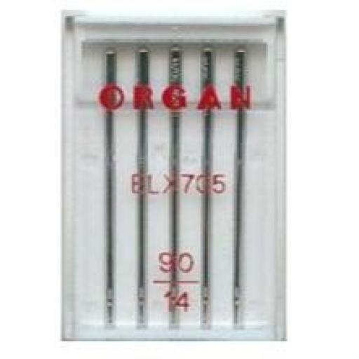 ORGAN Sewing Machine Needles EL x 705 Coverstitch Size 90 (14)